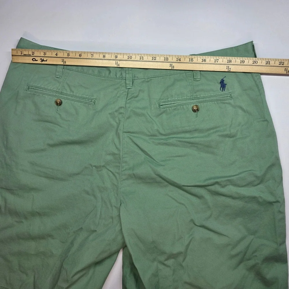Polo Ralph Lauren Mens Relaxed Fit Chino Shorts Sage Green Cotton Size 40
